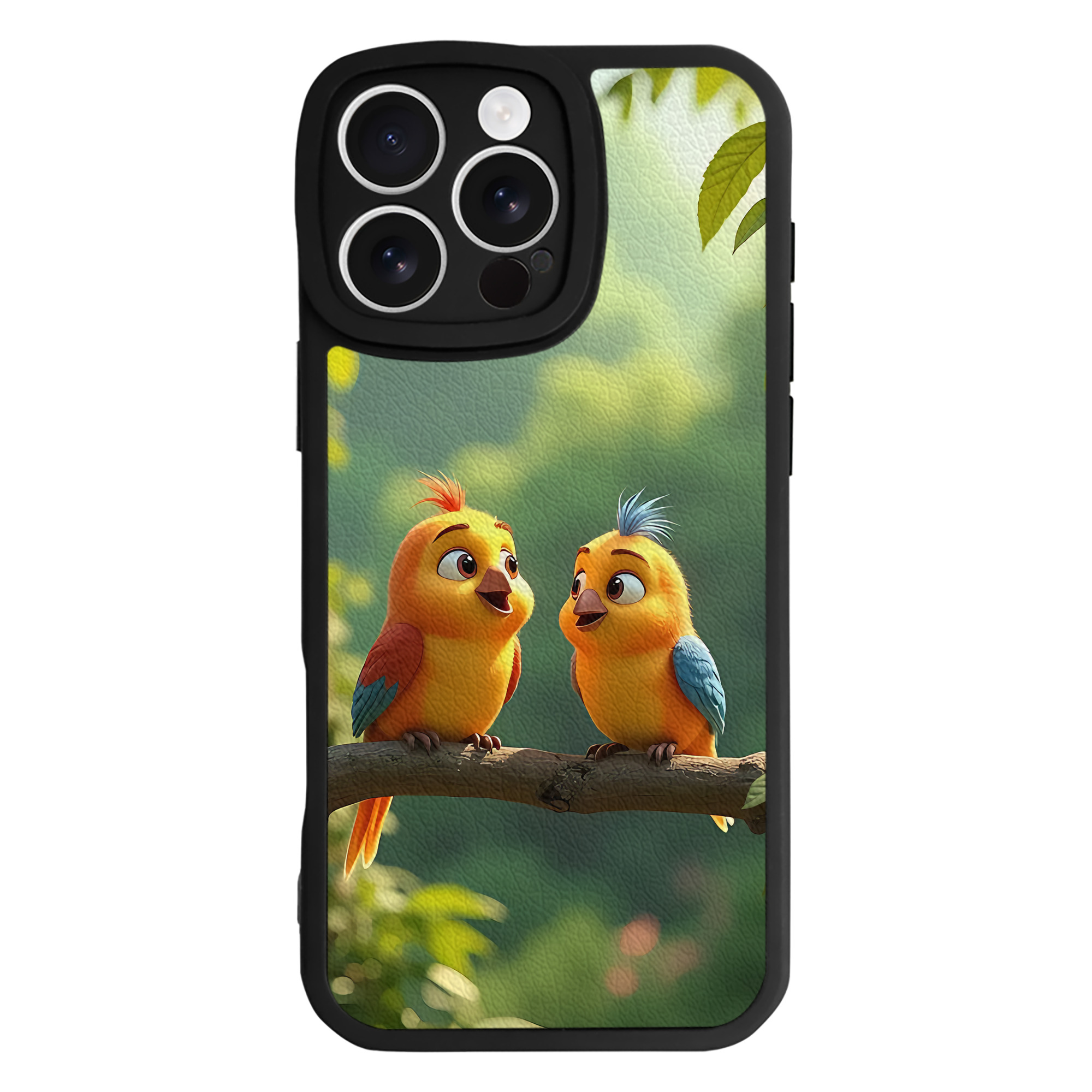 （画像用） Angry Birds アングリーバード 【iPhone 16シリーズ対応】シリコンスマホケース（レザー調） 材質：シリコン